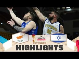 Cyprus 🇨🇾 v Israel 🇮🇱 | Extended Highlights | FIBA Basketball World Cup 2027 European Qualifiers