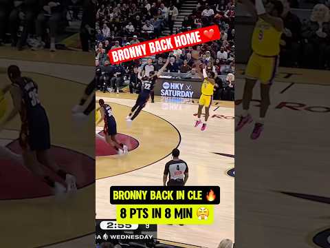 CLEVELAND CROWD LOVING BRONNY BUCKETS 🙌🔥