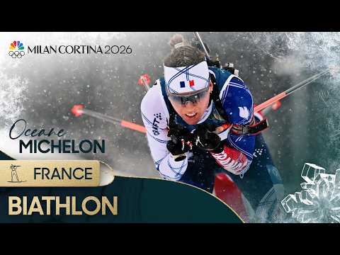 Oceane Michelon blazes past penalty to 12.5km biathlon podium | Winter Olympics 2026 | NBC Sports