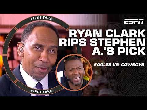 Ryan Clark CRITICIZES Stephen A. for his Cowboys-Eagles pick 👀 ‘He hates Philadelphia’ | First Take