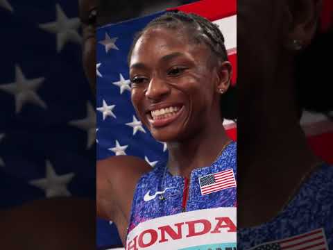 Melissa Jefferson-Wooden's speed is UNMATCHED 🔥 #worldathleticschamps #usa  #sports #running