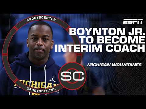 Michigan assistant Mike Boynton Jr. to become interim coach 🚨 | SportsCenter