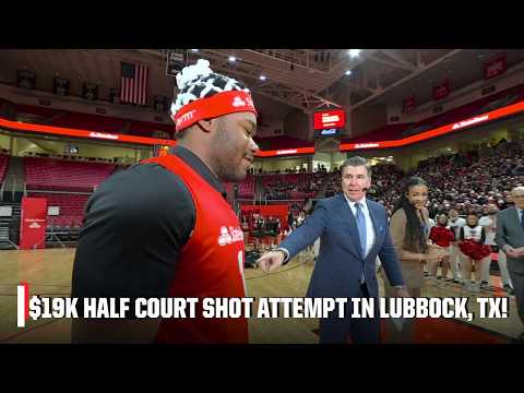 FIRST $19K HALF COURT SHOT ATTEMPT OF THE SEASON! 🔥💰 | College GameDay