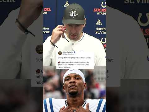 Colts HC Shane Steichen gave an update on Anthony Richardson's pregame injury