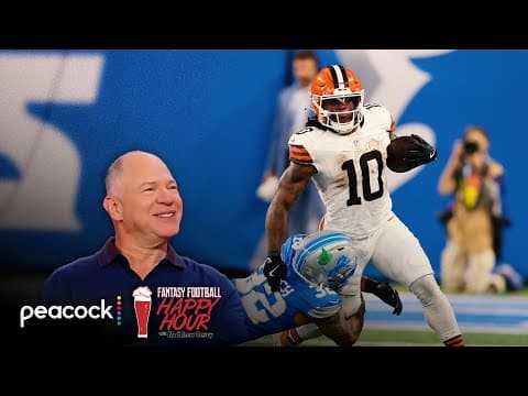 Take Browns' Quinshon Judkins for Week 5 flex vs. Vikings | Fantasy Football Happy Hour | NFL on NBC