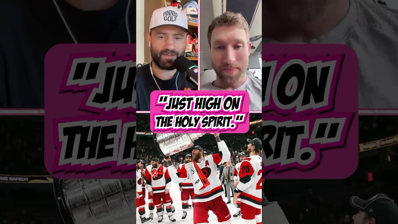 No booze, no gummies, Jaccob Slavin is just high on the Holy Spirit.
