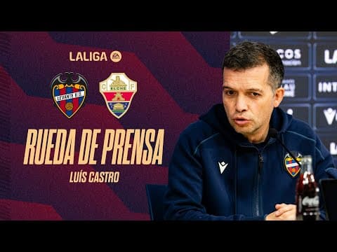 RUEDA DE PRENSA de Luís Castro previa al encuentro ante el Elche CF (J21)