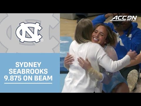 UNC Freshman Sydney Seabrooks Takes 1st On Beam With a 9.875