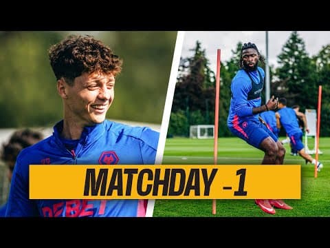 First-team training, departing for Newcastle and Molineux abseil | Matchday -1