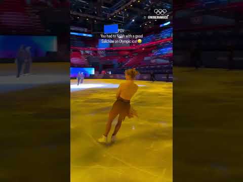 Germany's Minerva Hase had to do one last clean triple Salchow on Olympic ice! 🥺 #MilanFigureSkating