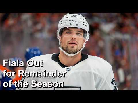 Fiala Out for the Season, Today's Results, Tomorrow's Games