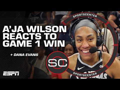 A'ja Wilson calls Dana Evans the 'battery' of the Aces after Game 1 Finals win 🔋 | SC