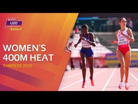 Anastazja Kus 🇵🇱 EASES through the heat 🔥 Women's 400m Heat 1 Replay Tampere 2025