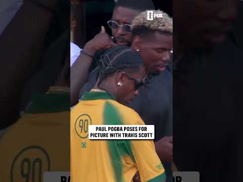 Two stars. One FIFA World Cup. 📸 Paul Pogba and Travis Scott