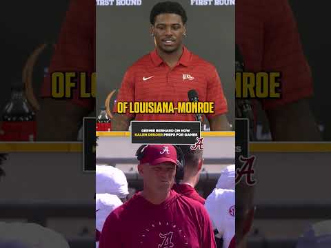 Germie Bernard on Kalen DeBoer's preparation for the CFP 🙌 #alabamacrimsontide