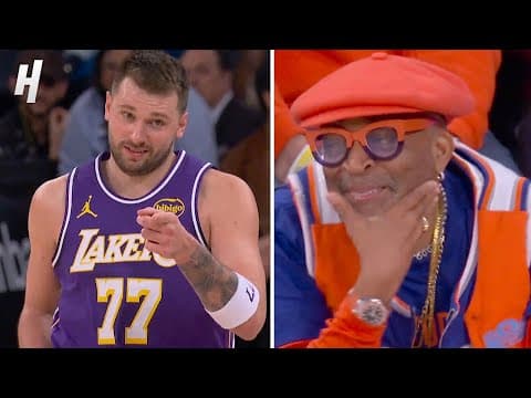 Luka WINKS at Spike Lee After Hitting the Shot 😳