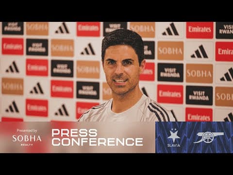 Is Gyökeres fit to play? l PRESS CONFERENCE | Mikel Arteta on Slavia Prague | UCL