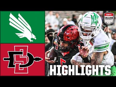 New Mexico Bowl: North Texas Mean Green vs. San Diego State Aztecs | Full Game Highlights | ESPN CFB