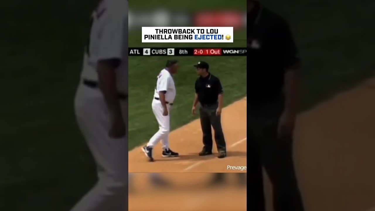 Lou Piniella EJECTED For The First Time As A Cubs Manager 19 Years Ago! 😂