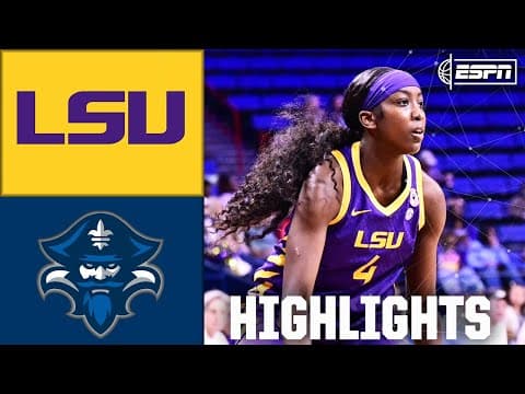 DOMINATION 😤 LSU Tigers vs. New Orleans Privateers | Full Game Highlights | ESPN College Basketball
