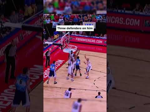 That’s how hard it was to defend Scola in his prime 😳 #AmeriCup