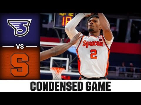 Stonehill vs. Syracuse Condensed Game | 2025-26 ACC Men’s Basketball