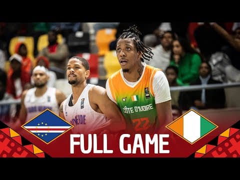 Group Phase | Cape Verde v Côte d'Ivoire | Full Basketball Game | FIBA AfroBasket 2025