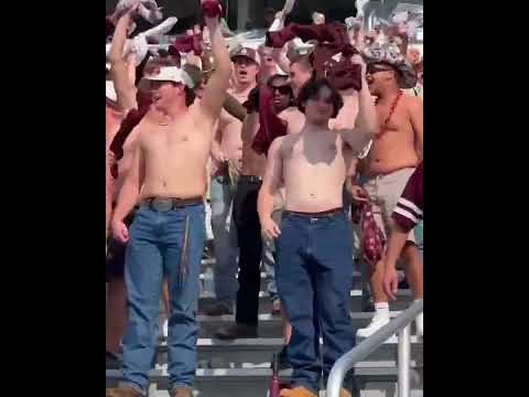 Another week, another section full of Mississippi State shirt waving 😂