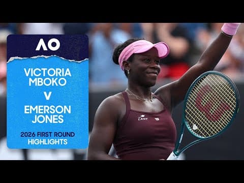 Victoria Mboko v Emerson Jones Highlights | Australian Open 2026 First Round