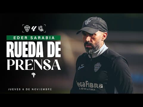 Eder Sarabia habla sobre el #ElcheRealSociedad correspondiente a la jornada 12 de #LaLigaEASports