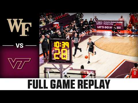 Wake Forest vs. Virginia Tech Full Game Replay | 2025-26 ACC Men's Basketball