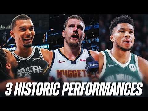 Wemby, Jokic & Giannis: The ONLY Players with 40+ PTS & 20+ REB Playoff Games 🔥