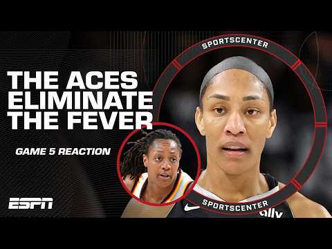 Fever vs. Aces Game 5 REACTION 🍿 Las Vegas' experience 'paid off' - Carolyn Peck | SportsCenter