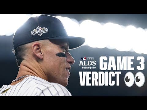 THE VERDICT: Aaron Judge and the Yankees are headed to Game 4 of the ALDS! 🧑‍⚖️
