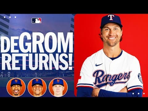 Jacob deGrom returns to Citi Field vs. Mets (Full 1st inning ABs vs. Lindor, Soto and Alonso)