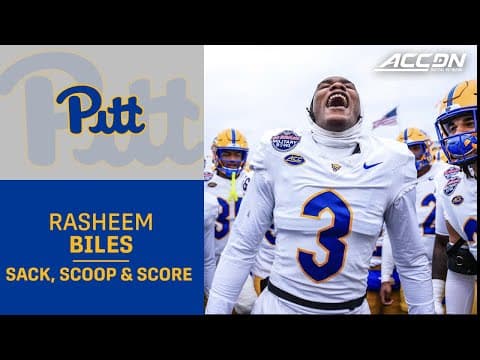 Pitt's Rasheem Biles Does It All With Sack, Scoop & Score