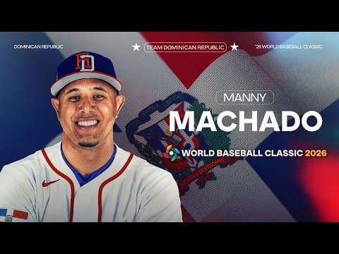 Highlights from Manny Machado's first two World Baseball Classics! (He's returning to play a 3rd 🇩🇴)