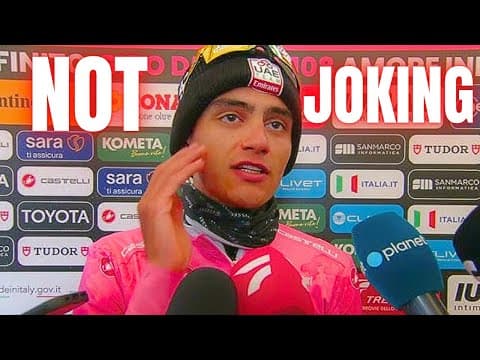 Why Team UAE Arent Taking Isaac Del Toro Seriously Yet