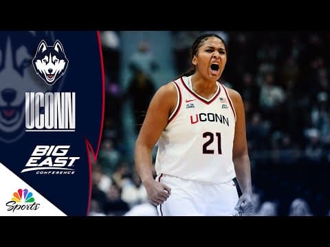 Highlights: UConn’s Sarah Strong stuffs stat sheet vs. Ohio State | Big East Basketball on NBC