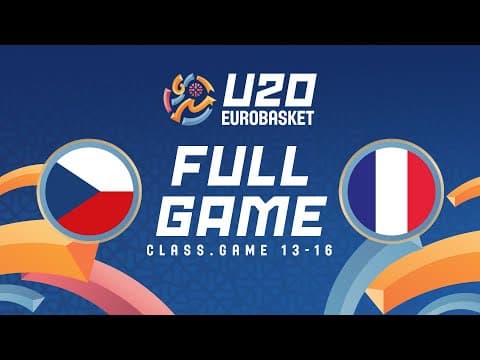 LIVE - Czechia v France | FIBA U20 Women's EuroBasket 2025 | Class. Games 13-16
