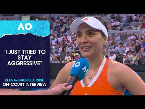 Elena-Gabriela Ruse On-Court Interview | Australian Open 2026 Second Round