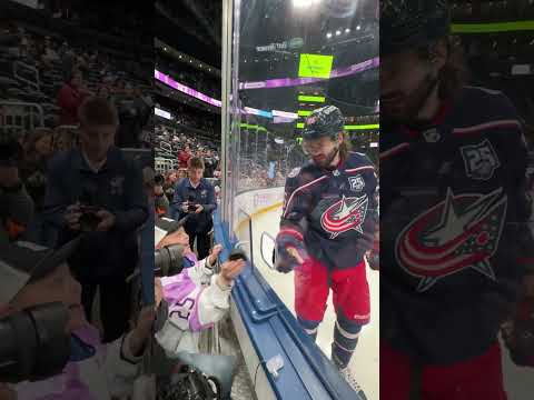 Nothing Beats Fist Bumps and a Puck from Marchy! 💜