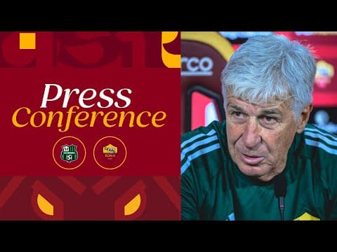 🟨 LIVE 🟥 LA CONFERENZA STAMPA DI GIAN PIERO GASPERINI ALLA VIGILIA DI SASSUOLO-ROMA