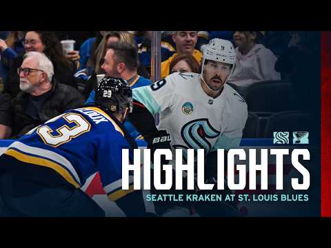 Seattle Kraken at St. Louis Blues | 2/26 Game Highlights