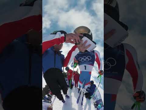 Tear down the Super-G course at the Winter Olympics ⛷️