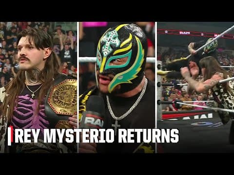 Rey Mysterio RETURNS & hits Dominik Mysterio with a 619 👀 | WWE on ESPN