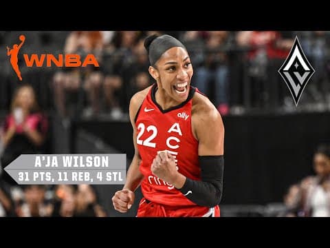 A’ja Wilson is ELITE 🔥 Sets mark for most 30-PT games in a season | WNBA on ESPN