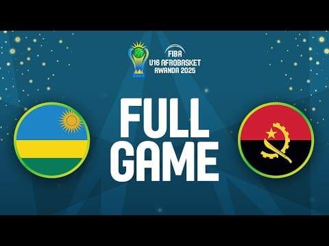 LIVE - Rwanda v Angola | FIBA U16 AfroBasket 2025 | Classification 7-8