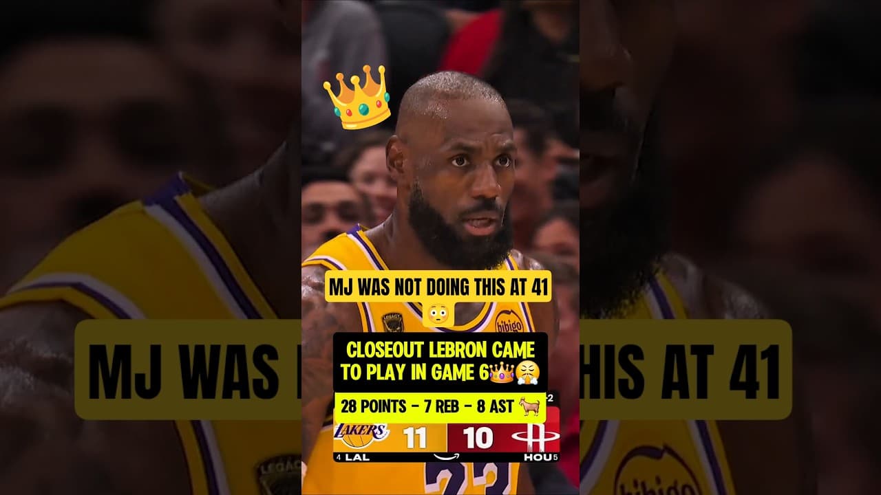 CLOSEOUT LeBron COOKING at 41😮