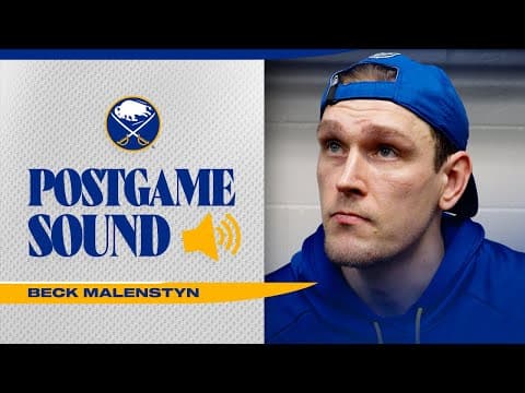 "Good Job Toeing The Line" | Beck Malenstyn After 4-2 Win Over Montreal Canadiens | Buffalo Sabres